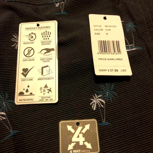 Performance Apparel Blue Hybrid shorts - Picture 4 of 4